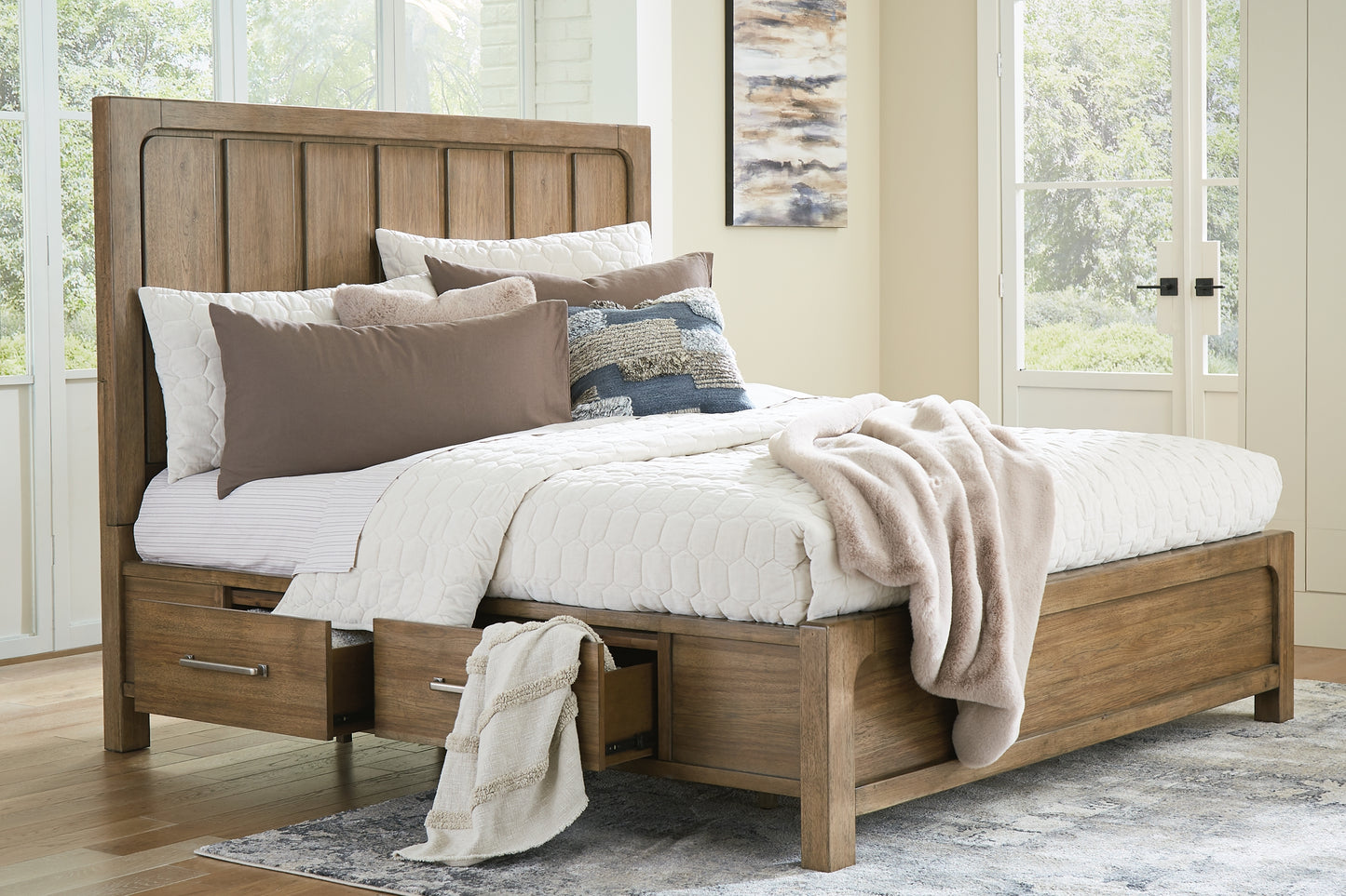 Cabalynn  Panel Bed With Storage