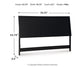 Danziar King Panel Headboard with Mirrored Dresser