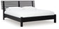 Danziar Queen Panel Bed with Mirrored Dresser