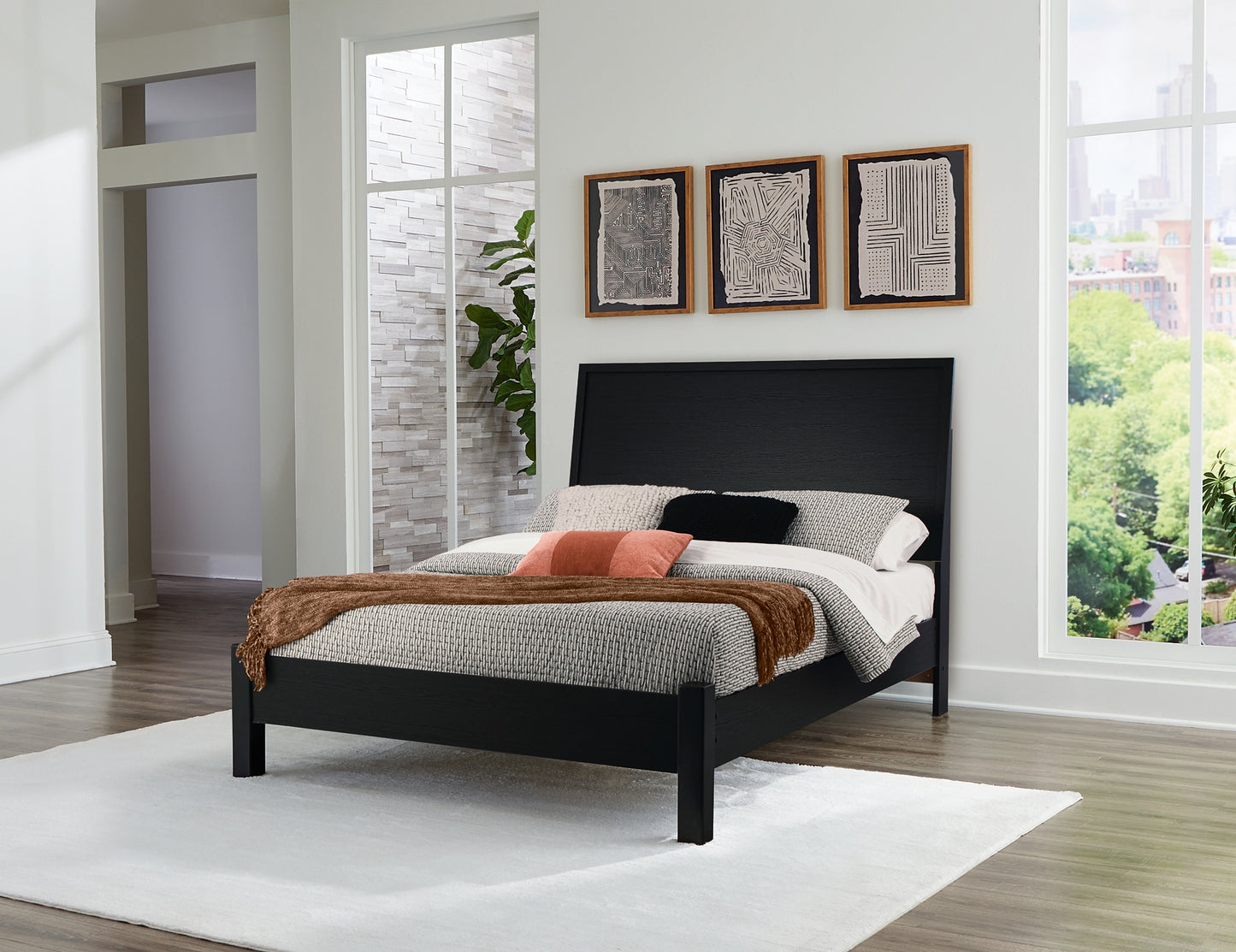 Danziar  Panel Bed