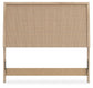 Cielden Full Upholstered Panel Bed with Dresser