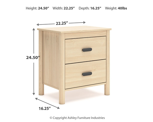 Cabinella Full Platform Panel Bed with Dresser and Nightstand