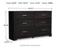 Belachime Six Drawer Dresser