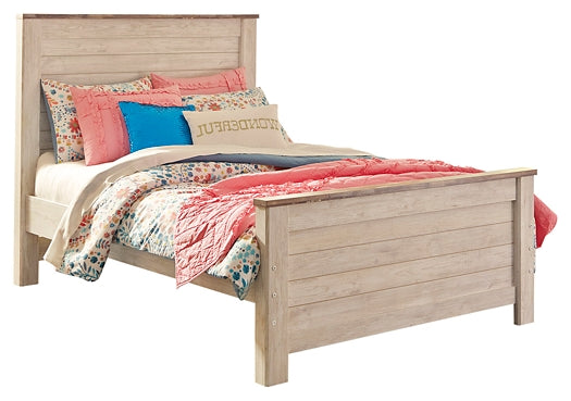 Willowton Twin Panel Bed with Nightstand