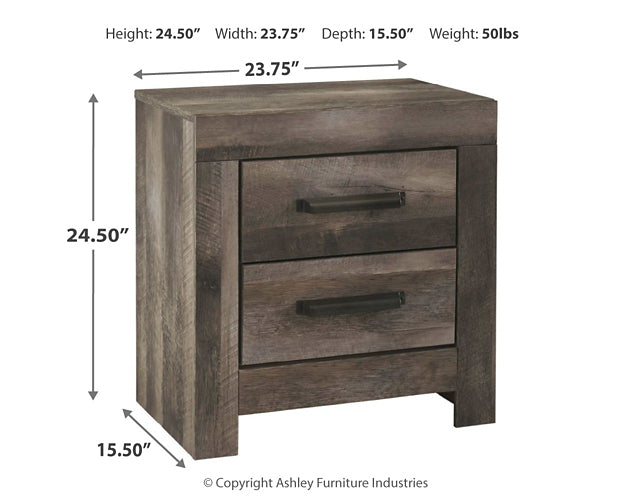 Wynnlow Queen Panel Bed with Mirrored Dresser and Nightstand