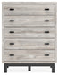 Vessalli Five Drawer Wide Chest