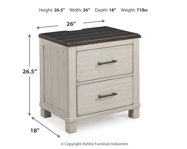 Darborn King Panel Bed with Mirrored Dresser, Chest and Nightstand